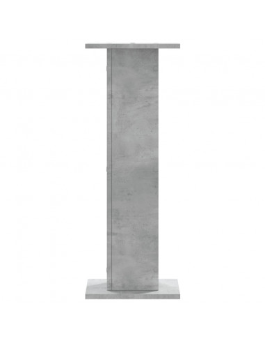 Supporti Altoparlanti 2 pz Grigio 30x30x80 cm Legno Multistrato