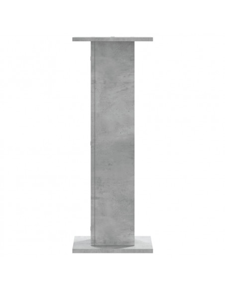 Supporti Altoparlanti 2 pz Grigio 30x30x80 cm Legno Multistrato