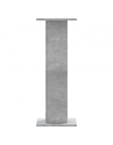 Supporti Altoparlanti 2 pz Grigio 30x30x80 cm Legno Multistrato