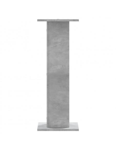 Supporti Altoparlanti 2 pz Grigio 30x30x80 cm Legno Multistrato