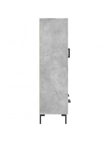 Credenza Grigio Cemento 69,5x31x115 cm in Legno Multistrato