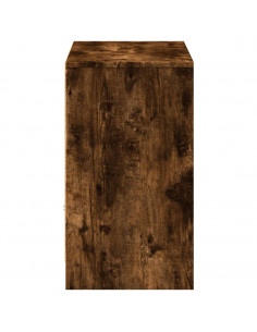 Mobile Porta TV con LED Rovere Fumo 91x34x61 cm in Truciolato 2