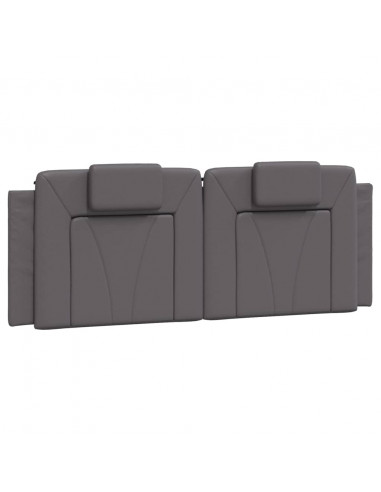 Cuscino Testiera Grigio 140 cm in Similpelle