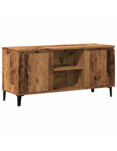 Mobile Porta TV Legno Antico 102x35x50 cm in Legno Multistrato 2