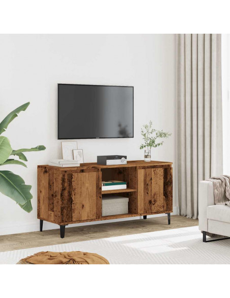 Mobile Porta TV Legno Antico 102x35x50 cm in Legno Multistrato