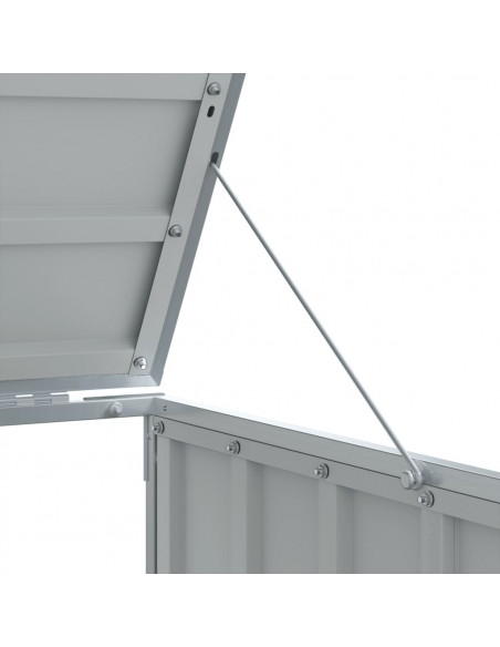 Copribidone con Ruote Bidone Singolo Grigio 72x81x115cm Acciaio