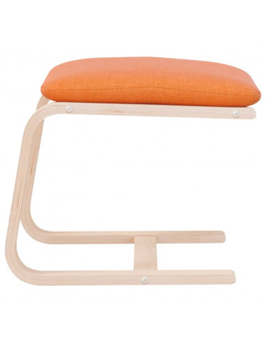 Poggiapiedi Giallo Scuro 51x41x40 cm in Tessuto