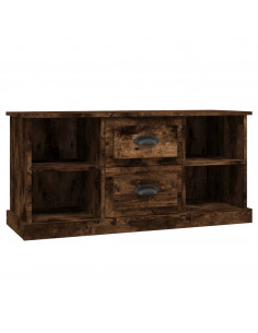 Mobile Porta TV Rovere Fumo 99,5x35,5x48cm in Legno Multistrato 2