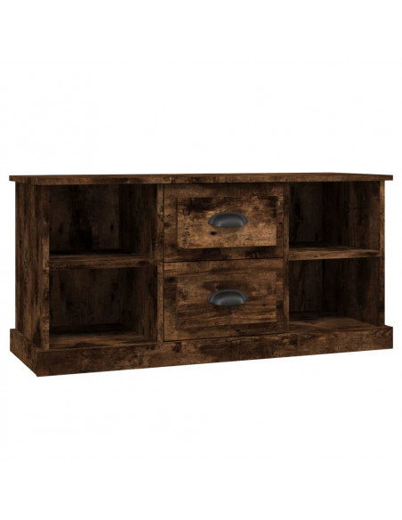 Mobile Porta TV Rovere Fumo 99,5x35,5x48cm in Legno Multistrato