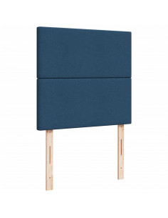 Giroletto a Molle con Materasso Blu 100x200 cm in Tessuto 2