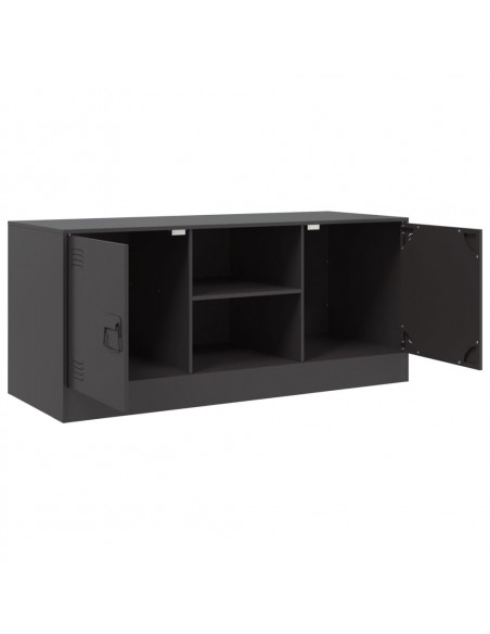 Mobile TV Nero 99x39x44 cm in Acciaio
