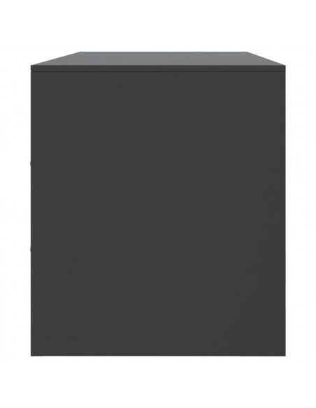 Mobile TV Nero 99x39x44 cm in Acciaio