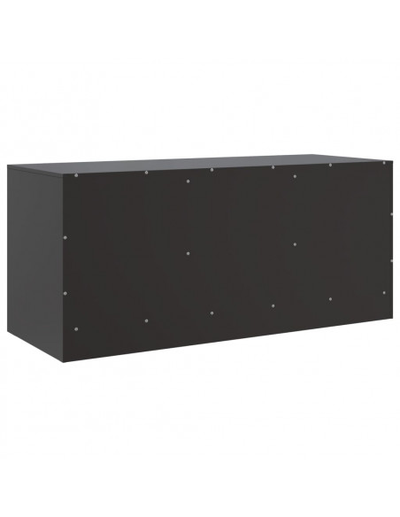 Mobile TV Nero 99x39x44 cm in Acciaio