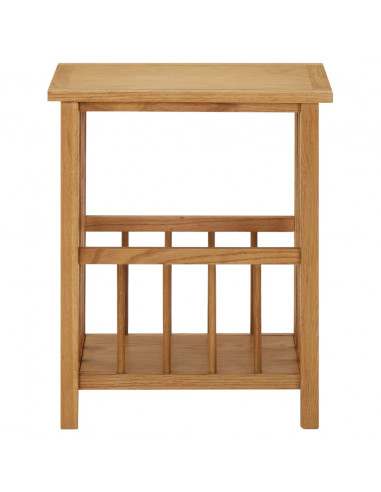 Tavolino con Portariviste 45x35x55 cm Massello di Rovere