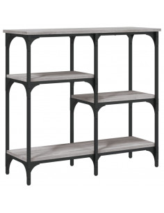 Tavolo Consolle Grigio Sonoma 80x29x75 cm in Legno Multistrato 2