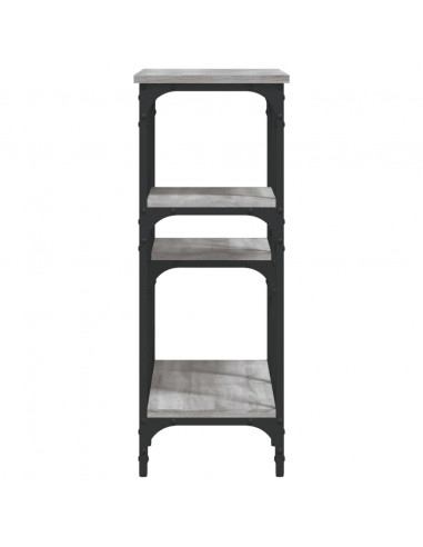 Tavolo Consolle Grigio Sonoma 80x29x75 cm in Legno Multistrato