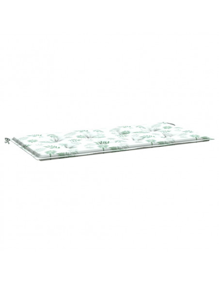 Cuscino per Panca a Foglie 120x50x3 cm in Tessuto Oxford
