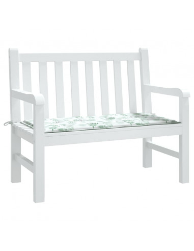 Cuscino per Panca a Foglie 120x50x3 cm in Tessuto Oxford