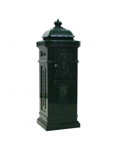 Cassetta della Posta in Alluminio Inossidabile Vintage Verde