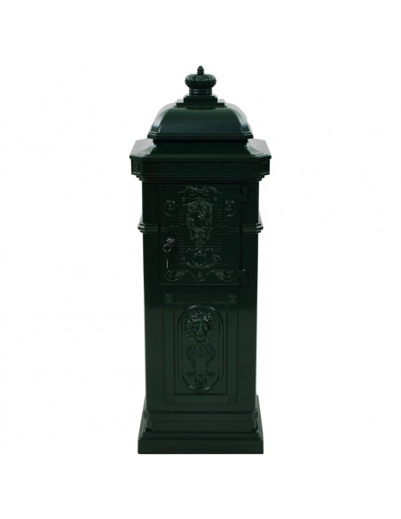 Cassetta della Posta in Alluminio Inossidabile Vintage Verde