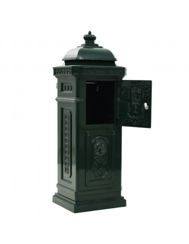 Cassetta della Posta in Alluminio Inossidabile Vintage Verde