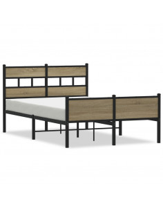 Giroletto senza Materasso Rovere Sonoma 120x200cm in Truciolato 2