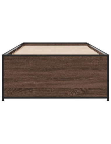 Giroletto Rovere Marrone 75x190 cm Legno Multistrato e Metallo