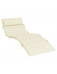 Cuscino per Lettino Crema 180x60x3 cm in Tessuto Oxford 2