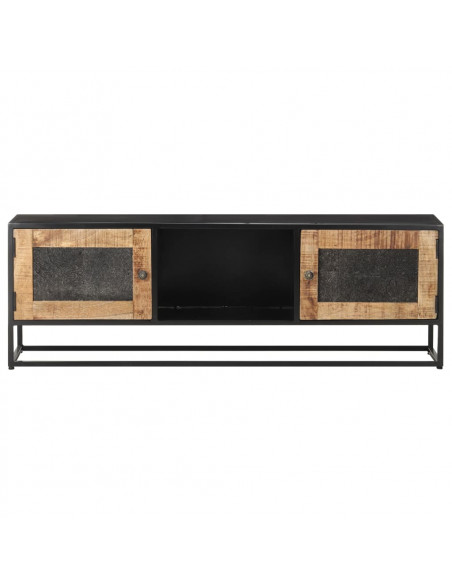 Mobile Porta TV 120x30x40 cm in Legno di Mango Grezzo