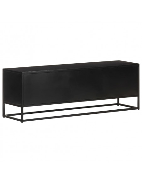 Mobile Porta TV 120x30x40 cm in Legno di Mango Grezzo