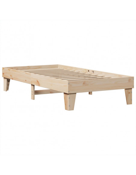 Letto senza Materasso 75x190 cm in Legno Massello Pino