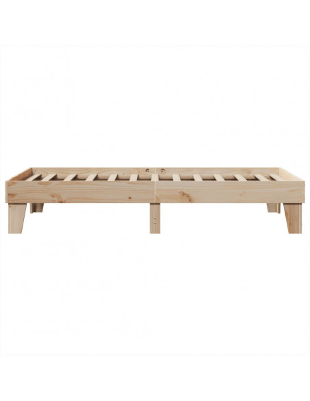 Letto senza Materasso 75x190 cm in Legno Massello Pino