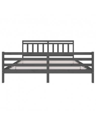 Giroletto Grigio in Legno Massello di Pino 200x200 cm