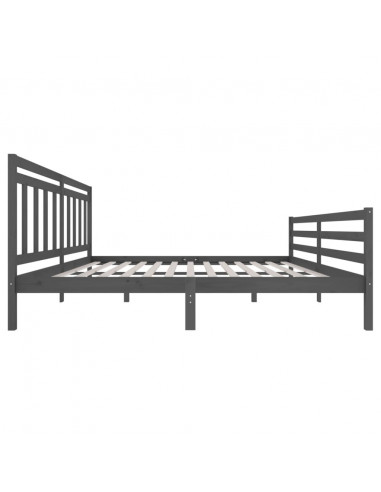 Giroletto Grigio in Legno Massello di Pino 200x200 cm