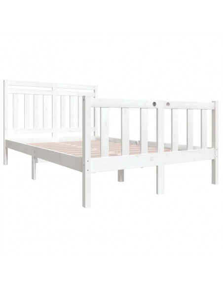 Giroletto Bianco in Legno Massello 140x190 cm