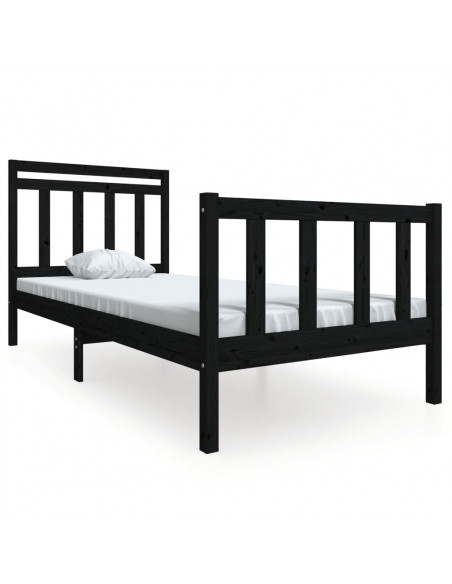 Giroletto Nero in Legno Massello 100x200 cm