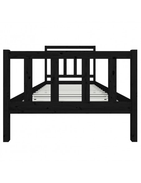 Giroletto Nero in Legno Massello 100x200 cm
