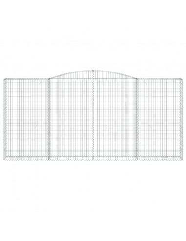 Cesti Gabbioni ad Arco 5 pz 400x30x180/200 cm Ferro Zincato