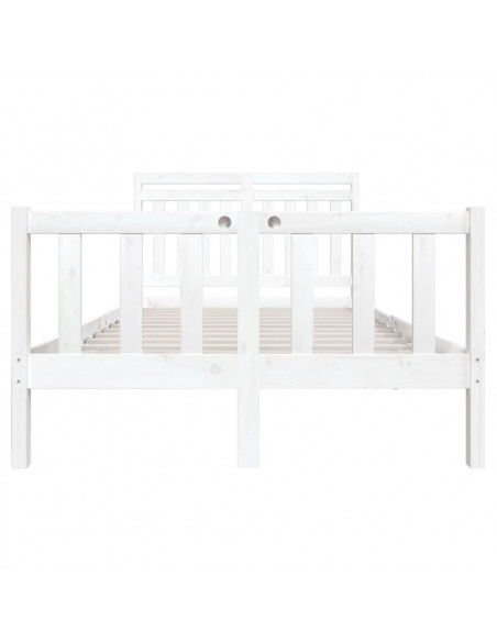 Giroletto Bianco in Legno Massello 140x200 cm