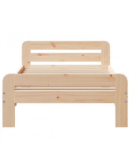 Letto senza Materasso 75x190 cm in Legno Massello Pino