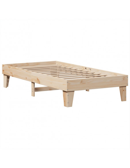 Letto senza Materasso 75x190 cm in Legno Massello Pino
