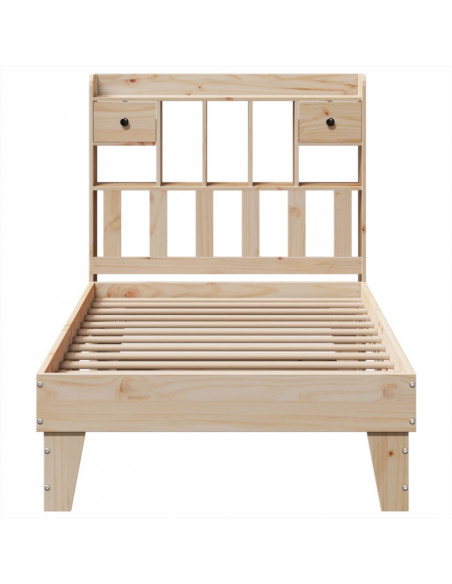 Letto senza Materasso 90x190 cm in Legno Massello di Pino