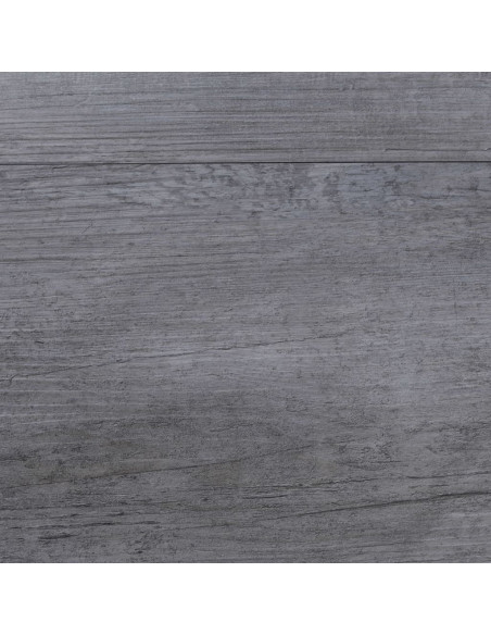 Listoni Autoadesivi in PVC 5,21 m² 2 mm Legno Grigio Opaco