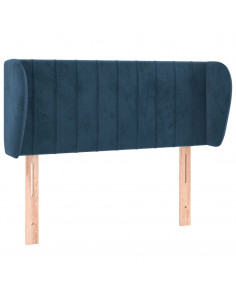 Testiera ad Orecchio Blu Scuro 93x23x78/88 cm in Velluto 2