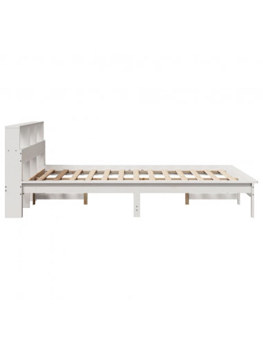 Letto senza Materasso Bianco 140x200 cm Legno Massello di Pino