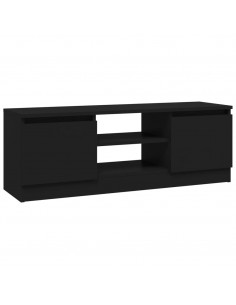 Mobile Porta TV con Anta Nero 102x30x36 cm 2