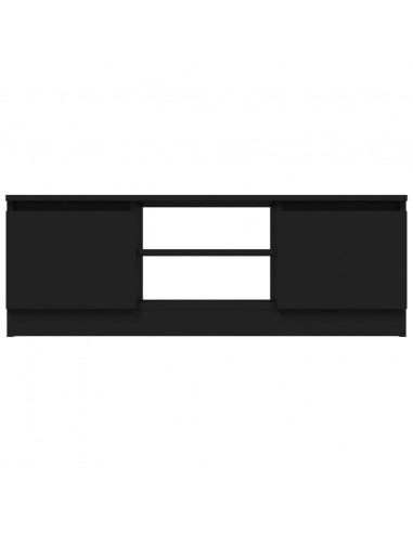 Mobile Porta TV con Anta Nero 102x30x36 cm