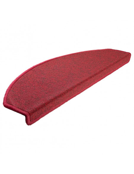 Tappetini per Scale 10 pz 65x24x4 cm Bordeaux