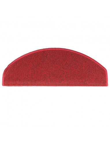 Tappetini per Scale 10 pz 65x24x4 cm Bordeaux