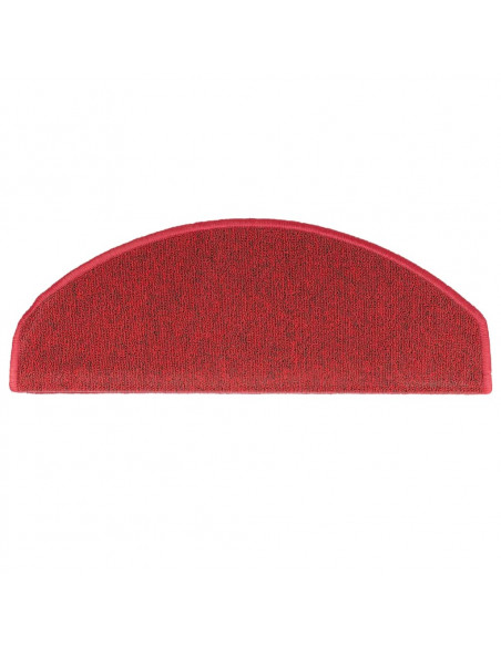 Tappetini per Scale 10 pz 65x24x4 cm Bordeaux